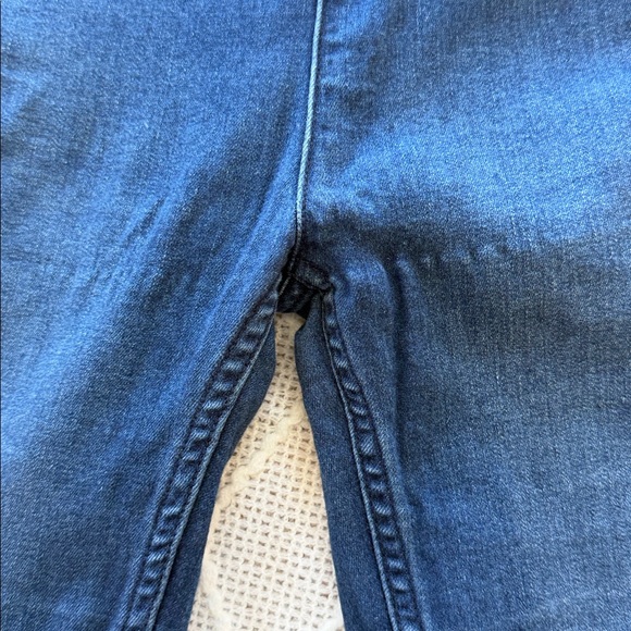 Free People Penny Pull-On Flare Jeans in a dark wash denim - Picture 3 of 9